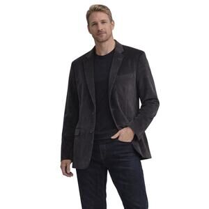 Madison Charcoal Gray Velvet Sport Coat Blazer 40R Men's Modern Fit